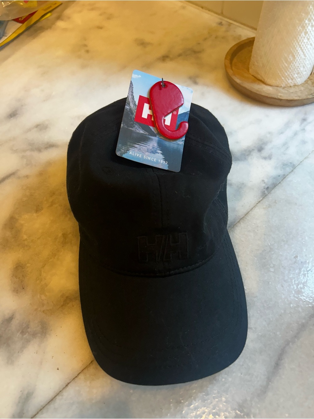 Helly Hansen Black Baseball Cap HH
